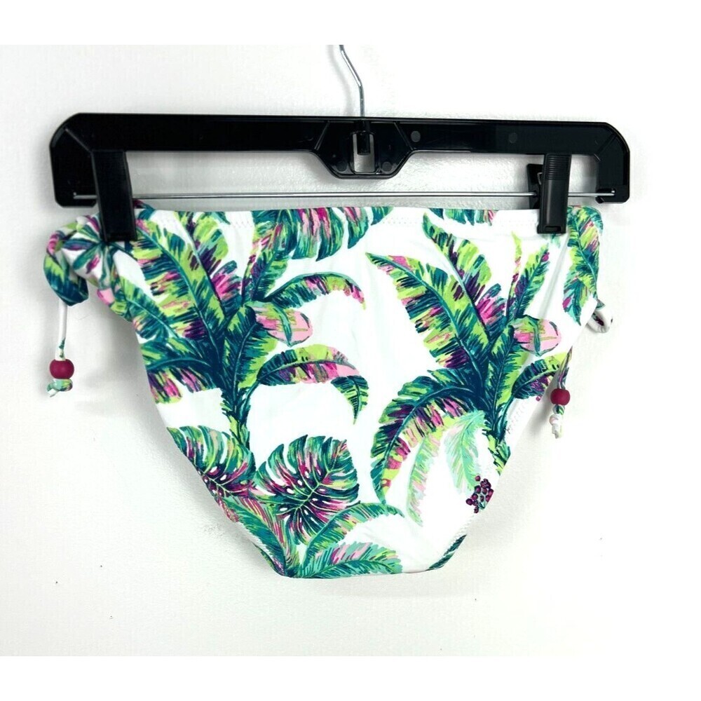 New Jessica Simpson Women Sz M Bikini Bottom Hipster Multicolor Floral Side Tie - Picture 8 of 8